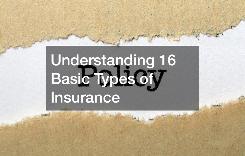 Understanding 16 Basic Types of Insurance